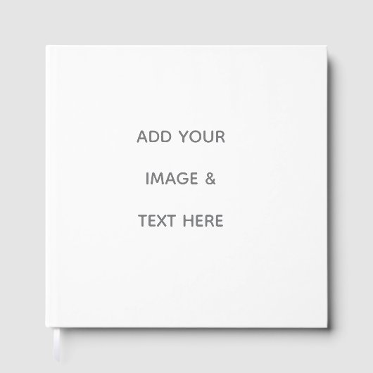 Create Your Own white  Gästebuch (Vorderseite)