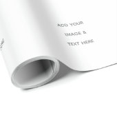Create Your Own white Geschenkpapier (Rolleneckpunkt)