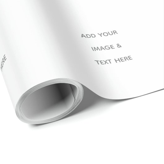Create Your Own white Geschenkpapier (Rolleneckpunkt)