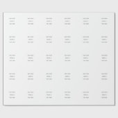 Create Your Own white  Geschenkpapier (Flach)