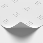 Create Your Own white Geschenkpapier (Ecke)