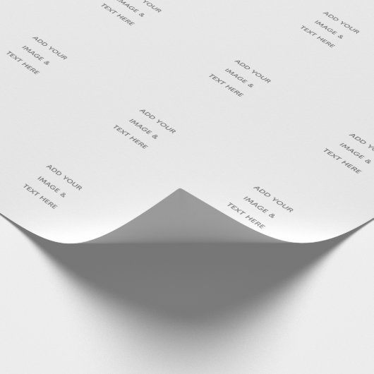 Create Your Own white  Geschenkpapier (Ecke)