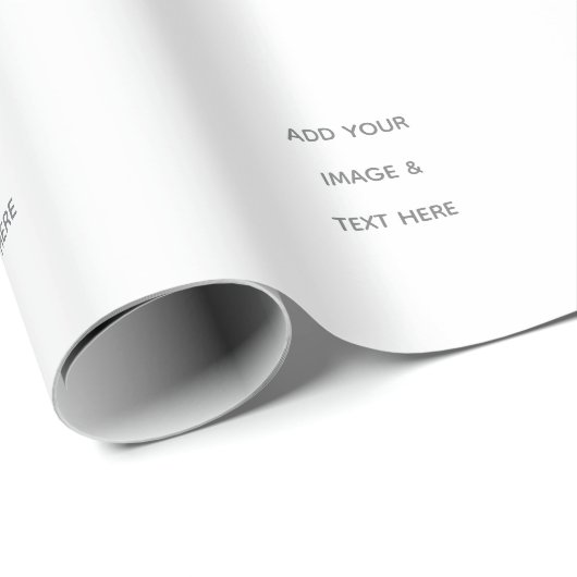 Create Your Own white  Geschenkpapier (Rolleneckpunkt)