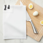 Create Your Own white  Geschirrtuch (Viertel Falte)