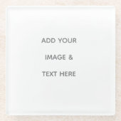 Create Your Own white  Glasuntersetzer (Vorderseite)