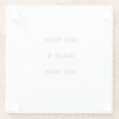 Create Your Own white  Glasuntersetzer (Rückseite)