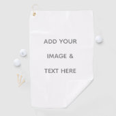 Create Your Own white  Golfhandtuch (Insitu)
