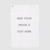 Create Your Own white  Golfhandtuch (Vorderseite)