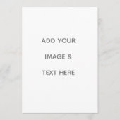 Create Your Own white  Hinweiskarte (Vorderseite)