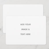 Create Your Own white  Hinweiskarte (Vorne/Hinten)