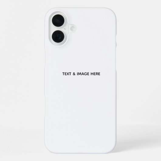 Create Your Own white iPhone Hülle (Rückseite)