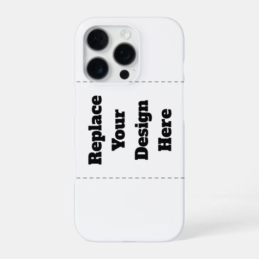 Create Your Own white  iPhone Hülle (Rückseite)