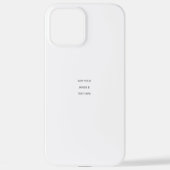 Create Your Own white  iPhone Hülle (Rückseite)