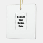 Create Your Own white  Keramikornament (Links)