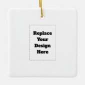 Create Your Own white  Keramikornament (Vorderseite)