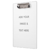 Create Your Own white  Klemmbrett (Links)