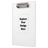 Create Your Own white  Klemmbrett (Links)