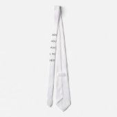 Create Your Own white Krawatte (Rückseite)