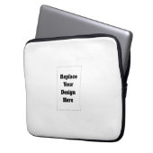 Create Your Own white  Laptopschutzhülle (Vorderseite Links)