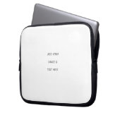 Create Your Own white  Laptopschutzhülle (Vorderseite Links)