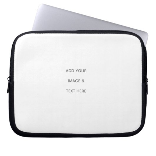 Create Your Own white  Laptopschutzhülle (Vorderseite)