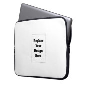 Create Your Own white  Laptopschutzhülle (Vorderseite Links)