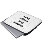 Create Your Own white  Laptopschutzhülle (Vorne Knopf)