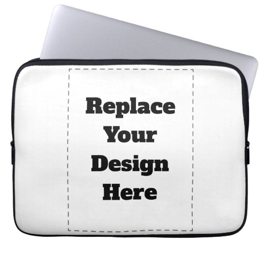 Create Your Own white  Laptopschutzhülle (Vorderseite)