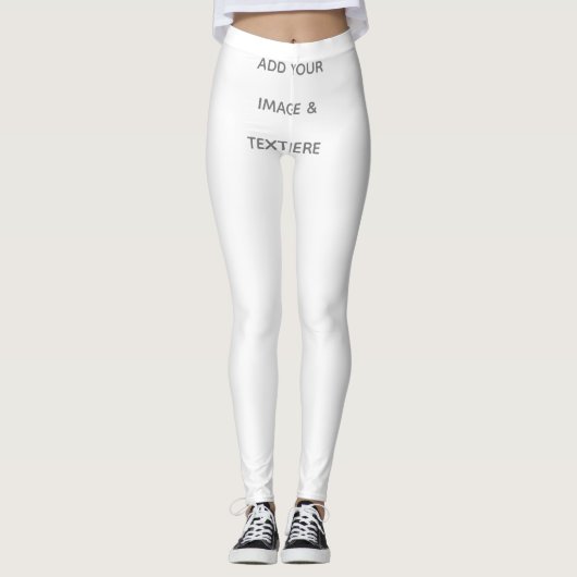 Create Your Own white  Leggings (Vorderseite)