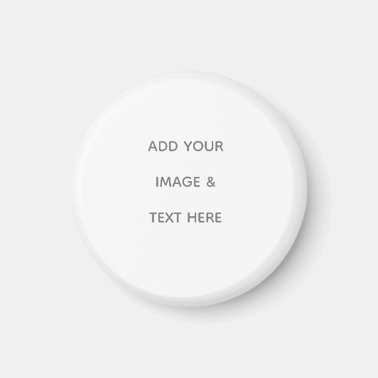 Create Your Own white Magnet (Vorne)