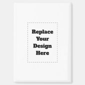 Create Your Own white  Magnet (Vorderseite)