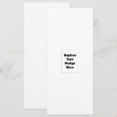 Create Your Own white  Menükarte (Vorne/Hinten)