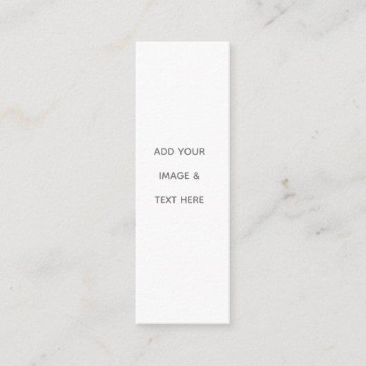Create Your Own white Mini Visitenkarte (Vorderseite)