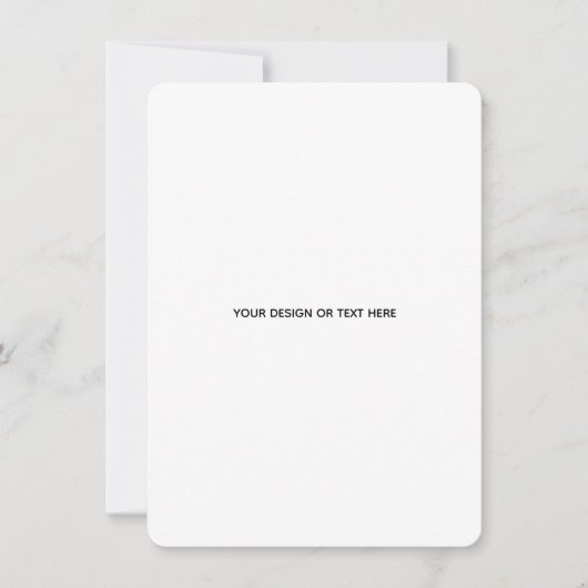 Create Your Own white Mitteilungskarte (Vorderseite)