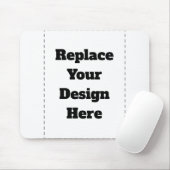 Create Your Own white  Mousepad (Mit Mouse)