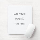 Create Your Own white  Mousepad (Mit Mouse)