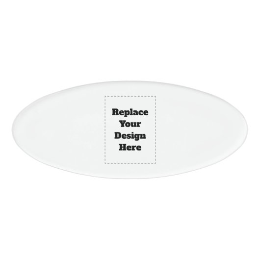 Create Your Own white  Namenschild (Vorderseite)