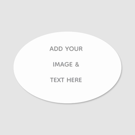 Create Your Own white  Namensschild (Vorderseite)