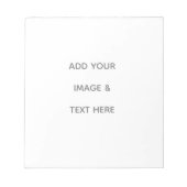 Create Your Own white Notizblock (Vorderseite)