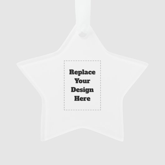 Create Your Own white  Ornament (Vorderseite)