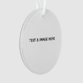 Create Your Own white Ornament (Vorderseite)