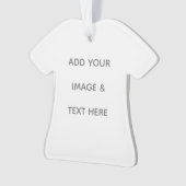 Create Your Own white  Ornament (Vorderseite)