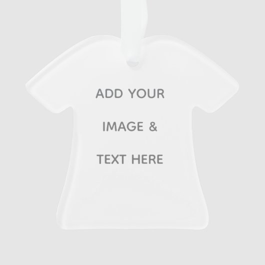 Create Your Own white  Ornament (Vorderseite)