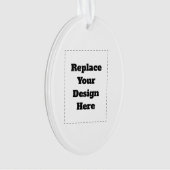 Create Your Own white  Ornament (Vorderseite)