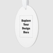 Create Your Own white  Ornament (Vorderseite)