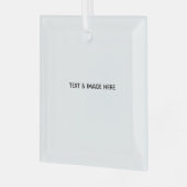 Create Your Own white Ornament Aus Glas (Vorderseite links)