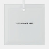 Create Your Own white Ornament Aus Glas (Vorderseite)