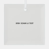 Create Your Own white Ornament Aus Glas (Rückseite)