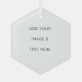 Create Your Own white Ornament Aus Glas (Vorderseite)