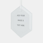 Create Your Own white Ornament Aus Glas (Vorderseite Links)